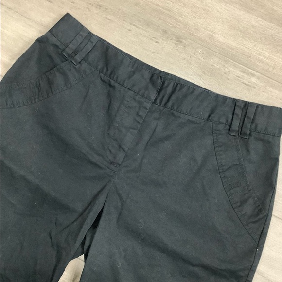 Women's Cutter & Buck Golf 6 S Small Chino Khakis Shorts Bermuda Black Stretch - Picture 7 of 10